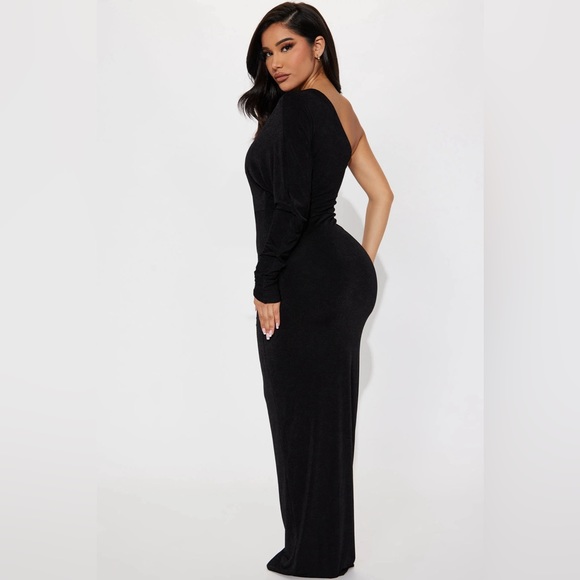 Fashion Nova Lana Slinky Maxi Dress size Large NWT - Picture 3 of 14